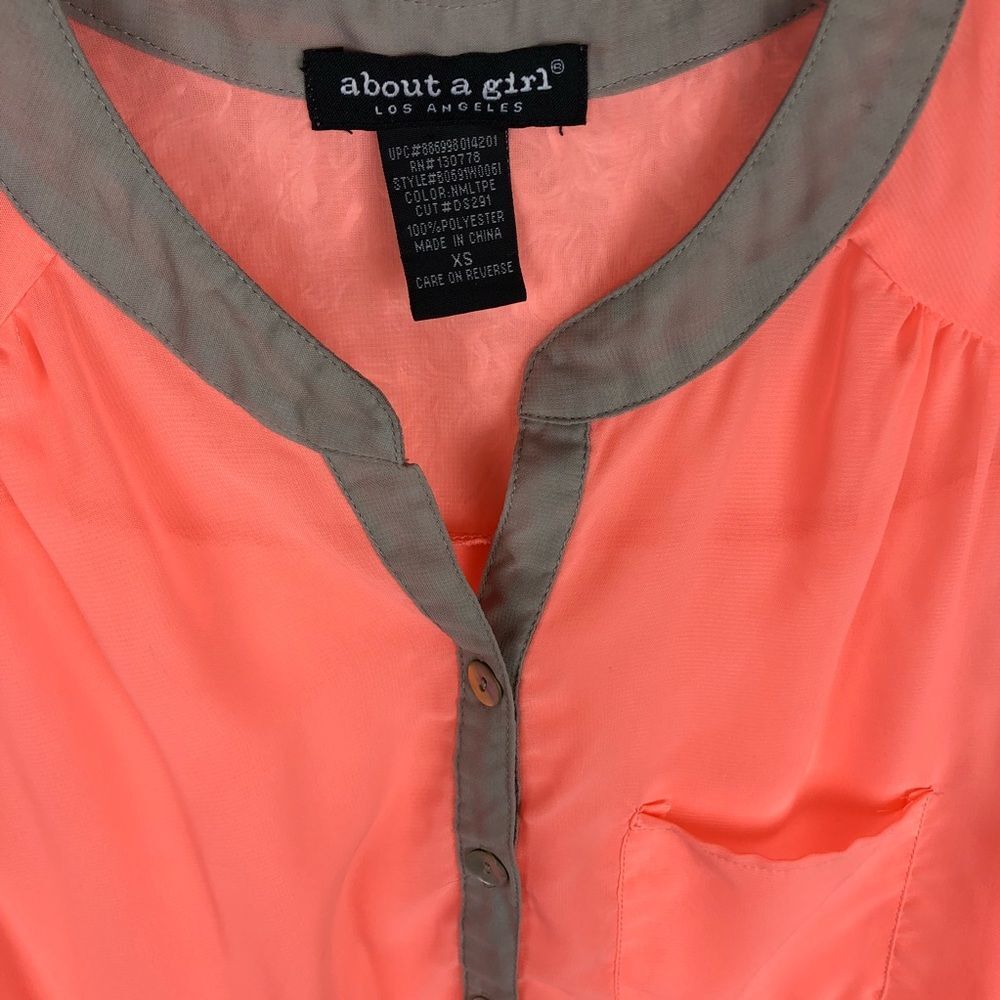 2 for $10! About a Girl Sheer Tank Size XS - Picture 4 of 5